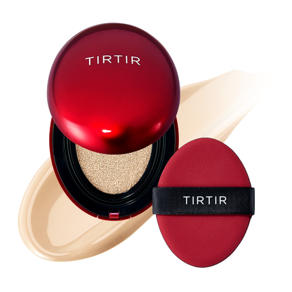 TIRTIR Mask Fit Red Cushion makeup compact with red applicator sponge, 2 pieces on Tampa Home & Garden Store