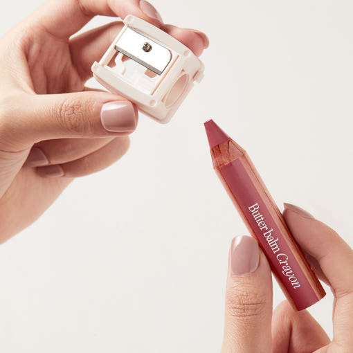 CLIO Butter Balm Crayon + Sharpener Set lip makeup by Seoulia, rose shade, 9 colors on Tampa Home & Garden Store