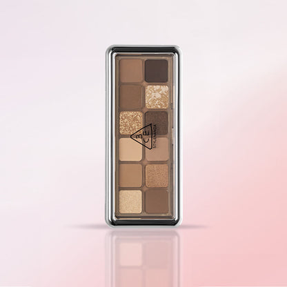 3CE New Take Eyeshadow Palette in a slim metallic case with warm brown shades and gold shimmer on Tampa Home & Garden Store
