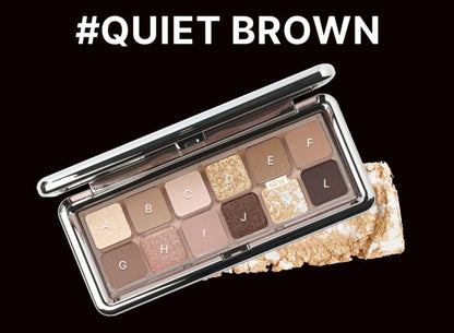 3CE New Take Eyeshadow Palette 9.5g Seoulia quiet brown 5-color eye palette in slim silver case on Tampa Home & Garden Store