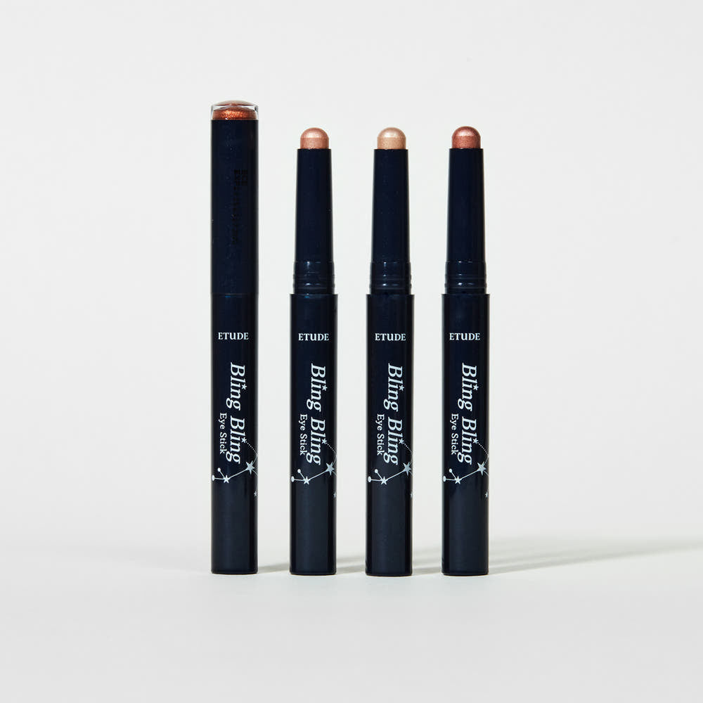 ETUDE Bling Bling Eye Stick set of 4 navy tubes in copper, rose-gold, champagne, bronze shades on Tampa Home & Garden Store