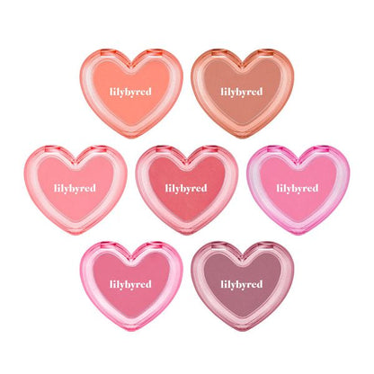 lilybyred Luv Beam Sherbet Cheek blush set in eight heart-shaped compacts by Seoulia on Tampa Home & Garden Store