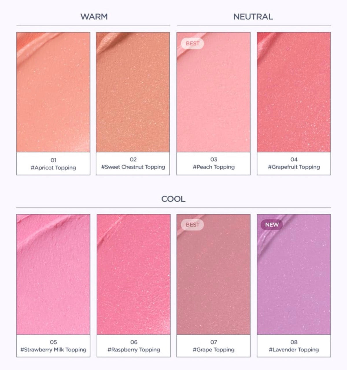 Face blush lilybyred Luv Beam Sherbet Cheek 3.5g Seoulia 8-color warm/neutral/cool palette on Tampa Home & Garden Store