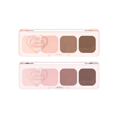 Eyeshadow palette lilybyred Mood It Palette 3.2g 8 colors in dual pink cases by Seoulia on Tampa Home & Garden Store