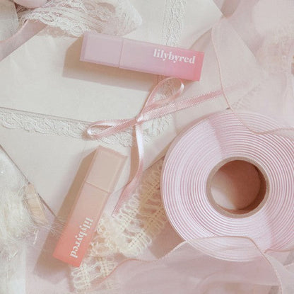 lilybyred lip tint duo Sweet Liar Milky Tint 4g by Seoulia, pastel pink tubes with packaging on Tampa Home & Garden Store