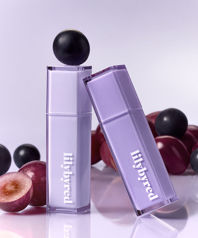 lilybyred Bloody Liar Coating Tint lip tint duo in lilac rectangular tubes, two bottles on Tampa Home & Garden Store