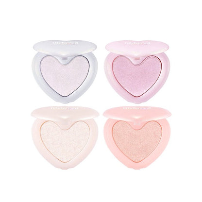 Seoulia lilybyred Luv Beam Glow Veil face blush compact, four pastel heart-shaped shades on Tampa Home & Garden Store