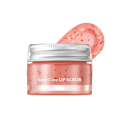 Lip Scrub Seoulia Seed Care Lip Scrub 15g, pink peach formula with seed particles on Tampa Home & Garden Store