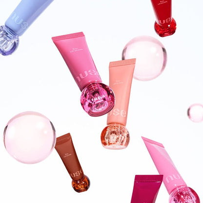 Seoulia Nuse Reju lip gloss tubes in 7 colorful shades pink, peach, brown, red on Tampa Home & Garden Store