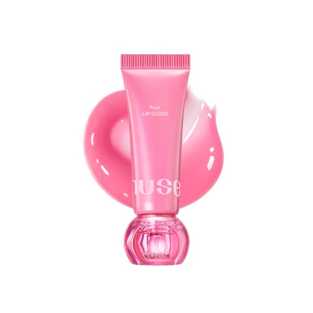Seoulia nuse Reju Lip Gloss 10.5g pink tube with pink cap, glossy pink lip gloss on Tampa Home & Garden Store