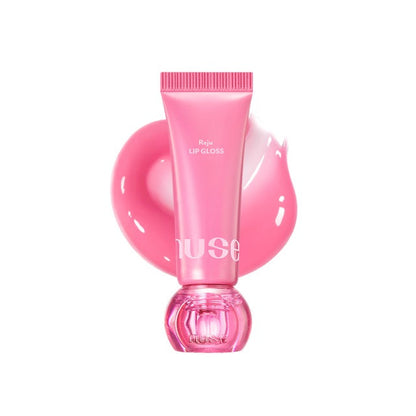 Seoulia nuse Reju Lip Gloss 10.5g pink tube with pink cap, glossy pink lip gloss on Tampa Home & Garden Store