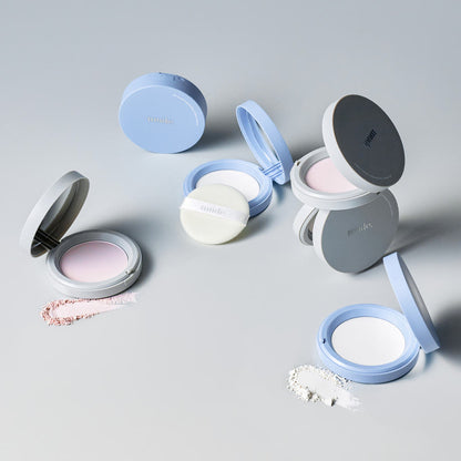 mude Setting Powder Pact 11.2g Seoulia powder compact set in pastel blue and gray on Tampa Home & Garden Store
