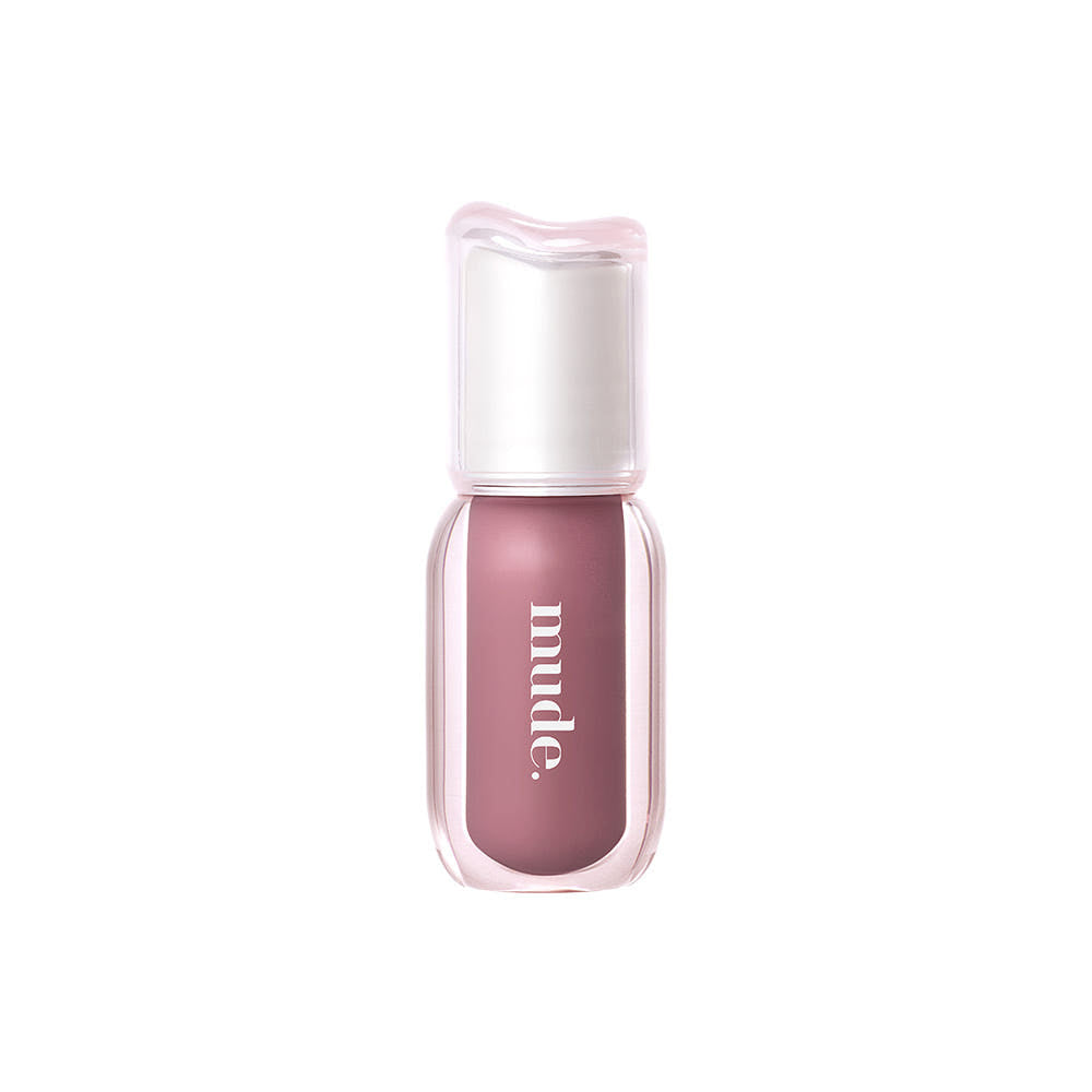 mude Angel Hug Glaze lip tint 5g in mauve pink, clear cap, Seoulia bottle on Tampa Home & Garden Store