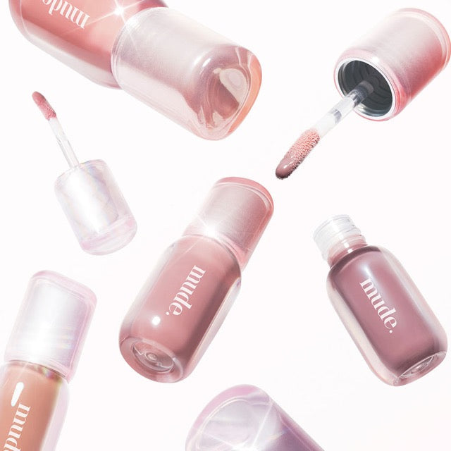 mude Angel Hug Glaze Lip Tint 5g Seoulia in assorted pinks and mauves on Tampa Home & Garden Store