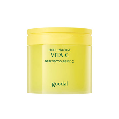 goodal Green Tangerine VITA-C Dark Spot Care Pad jar yellow plastic container toner pad on Tampa Home & Garden Store