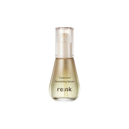 Re:NK Treatment Nourishing Serum bottle by Seoulia, gold-toned liquid, 30ml pump on Tampa Home & Garden Store