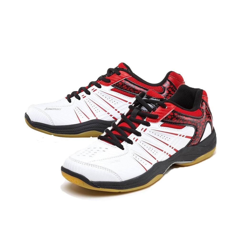 Stevvex athletic sneakers white with red and black accents breathable non-slip gum sole on Tampa Home & Garden Store