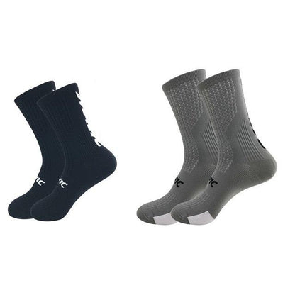 Stevvex unisex cycling socks two pairs in black and grey breathable athletic socks on Tampa Home & Garden Store