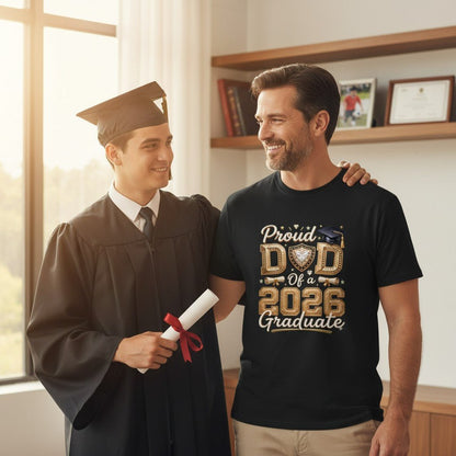 Proud Dad of a 2026 Graduate Cotton Shirt