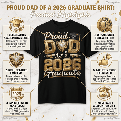 Proud Dad of a 2026 Graduate Cotton Shirt