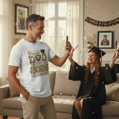 Proud Dad of a 2026 Graduate Cotton Shirt