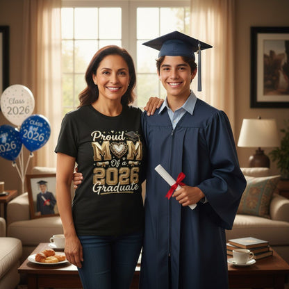 Proud Mom and the 2026 Graduate Cotton Tee