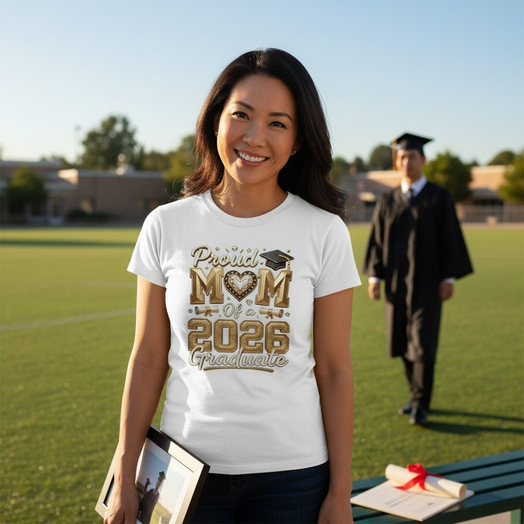 Proud Mom and the 2026 Graduate Cotton Tee