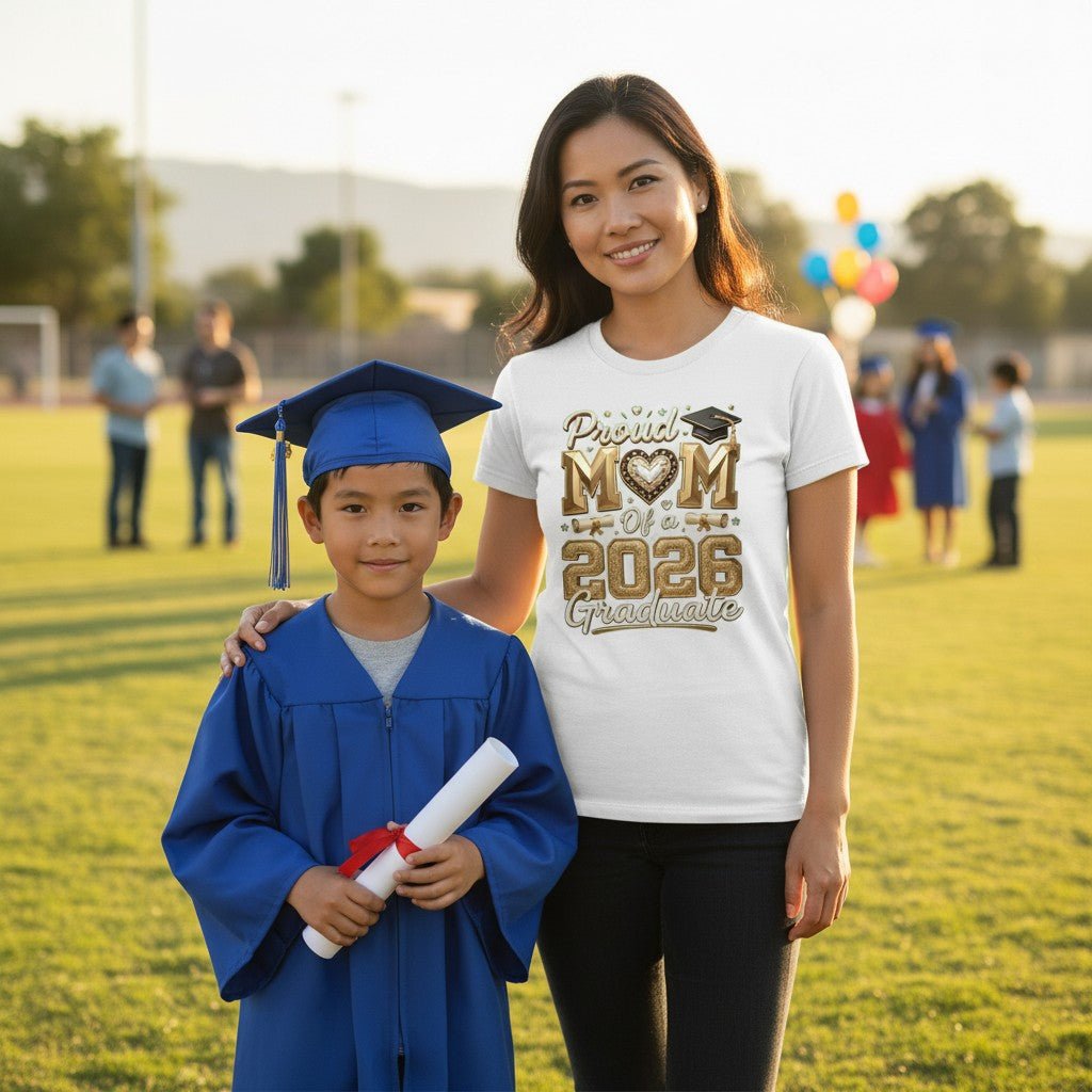 Proud Mom and the 2026 Graduate Cotton Tee