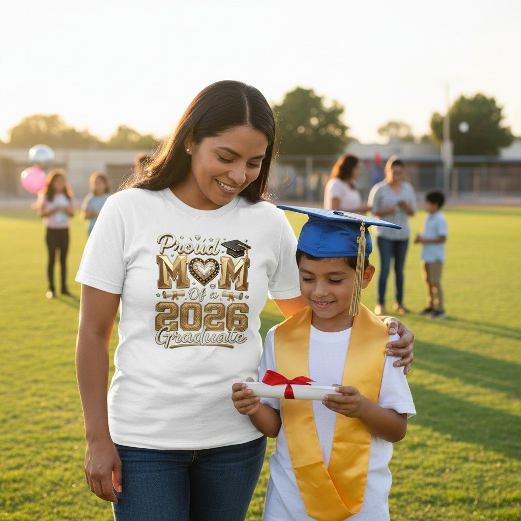 Proud Mom and the 2026 Graduate Cotton Tee