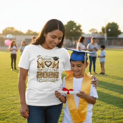 Proud Mom and the 2026 Graduate Cotton Tee