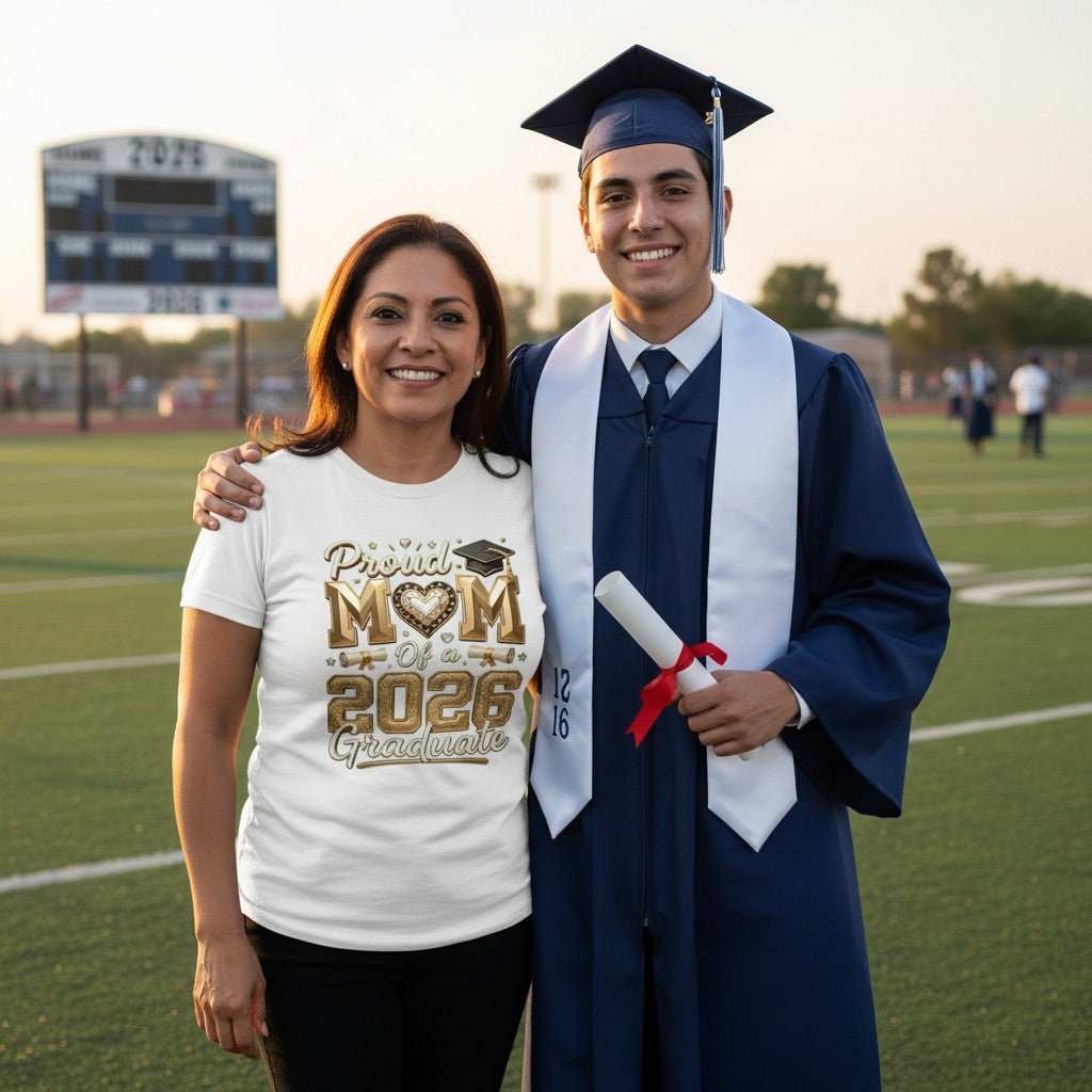 Proud Mom and the 2026 Graduate Cotton Tee