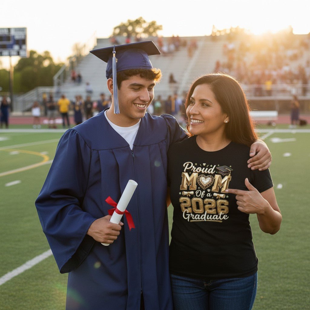 Proud Mom and the 2026 Graduate Cotton Tee