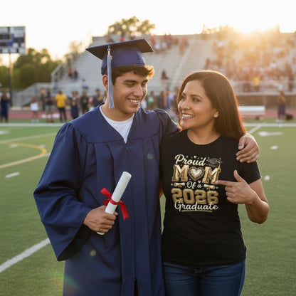 Proud Mom and the 2026 Graduate Cotton Tee