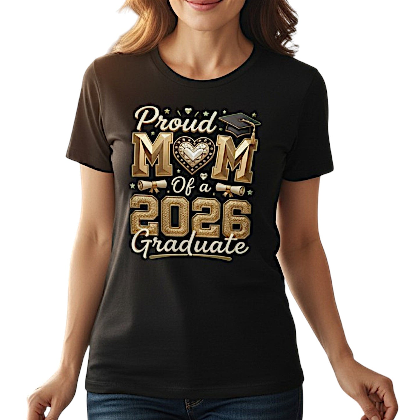 Proud Mom and the 2026 Graduate Cotton Tee