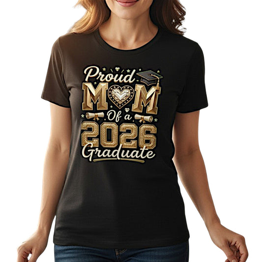 Proud Mom and the 2026 Graduate Cotton Tee