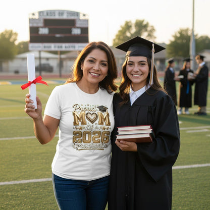 Proud Mom and the 2026 Graduate Cotton Tee