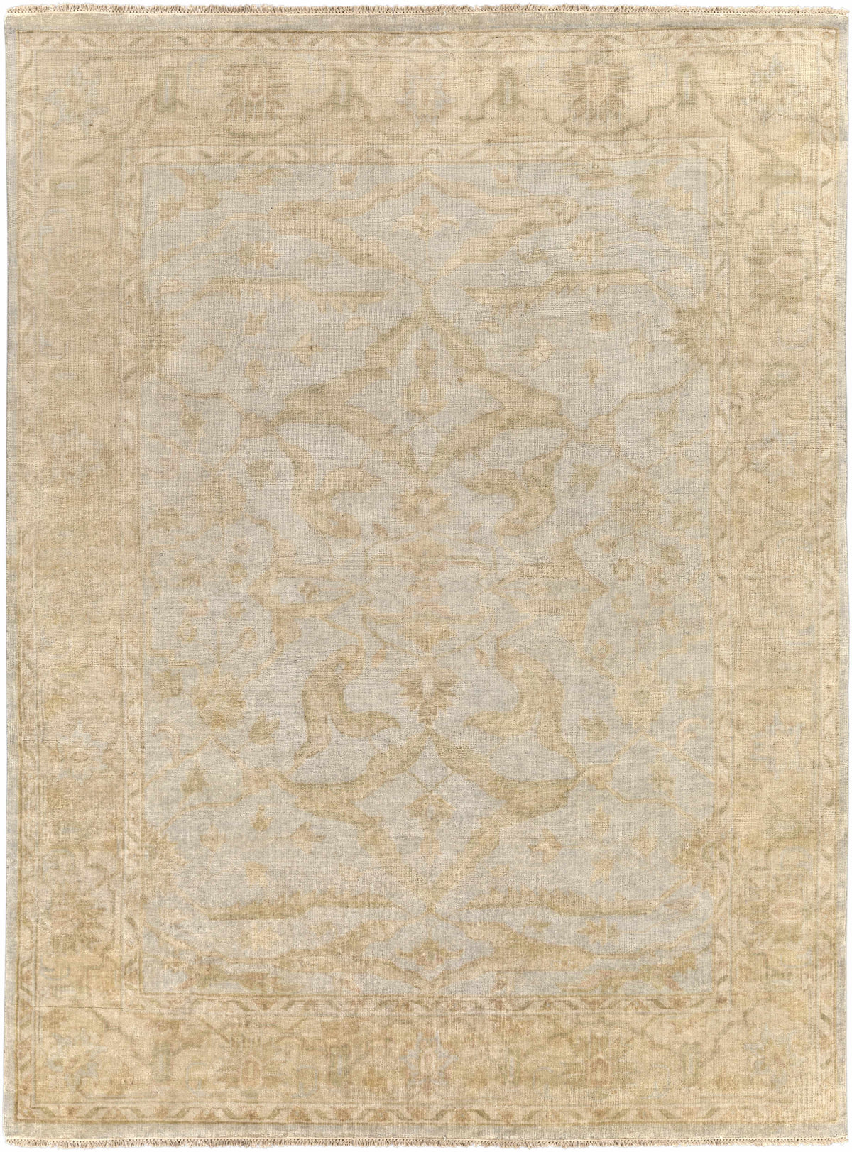 Perrysville Area Rug by Boutique Rugs in neutral beige with faded medallion pattern on Tampa Home & Garden Store
