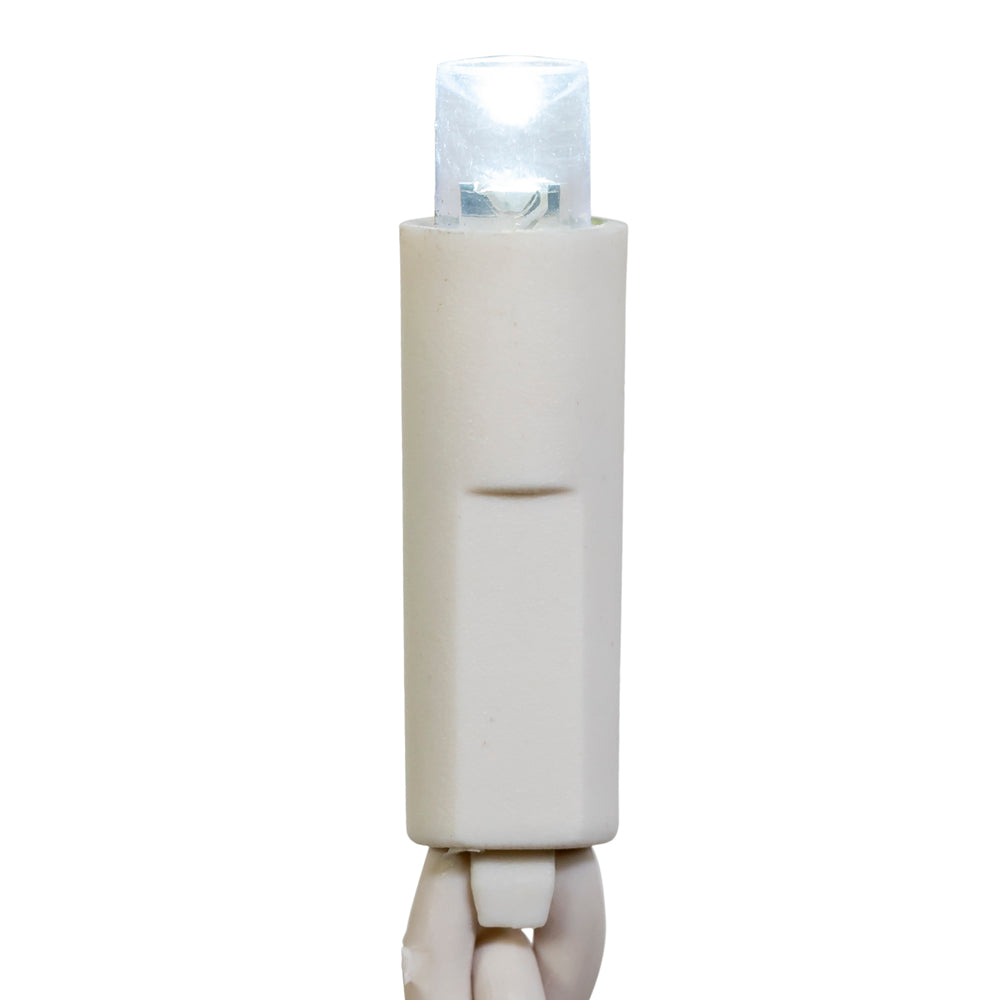 Juego de luces LED tipo carámbano con 70 luces, blanco frío, suave y centelleante