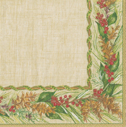 Winter Garland  Cocktail Napkin