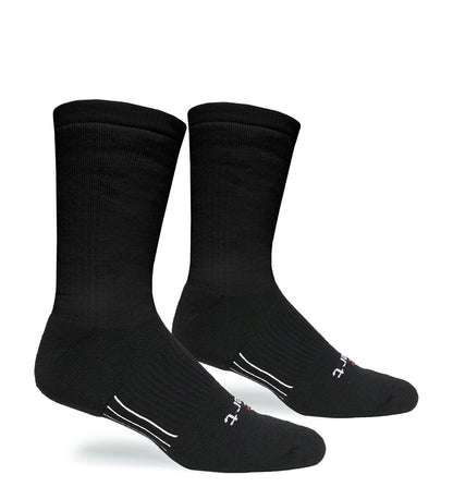 PT Crew Sock pair by Covert Threads, black training crew socks on Tampa Home & Garden Store