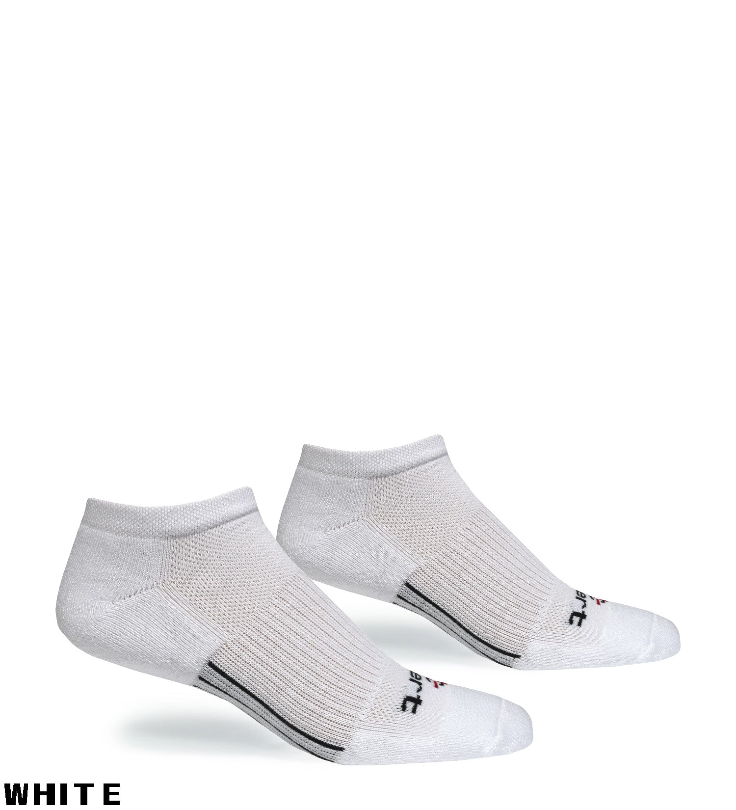 PT Lo-Cut Cushioned Running Socks white ankle athletic socks by Covert Threads two-pack on Tampa Home & Garden Store