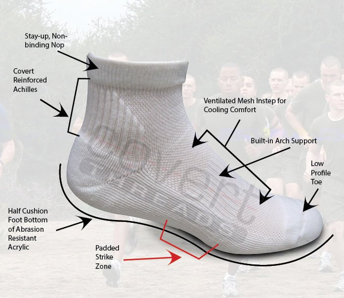 PT Mini Crew Sock for Running and Training