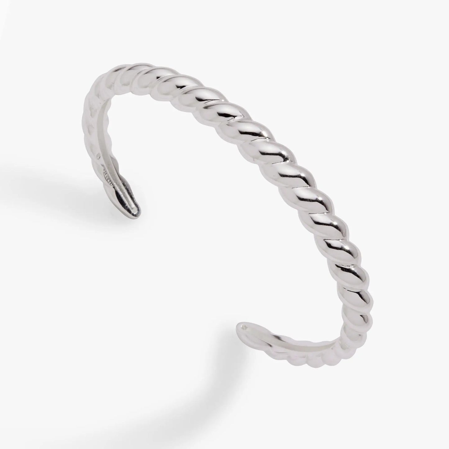 Puffy Rope Texture Cuff Bracelet silver finish by ALEX AND ANI on Tampa Home & Garden Store