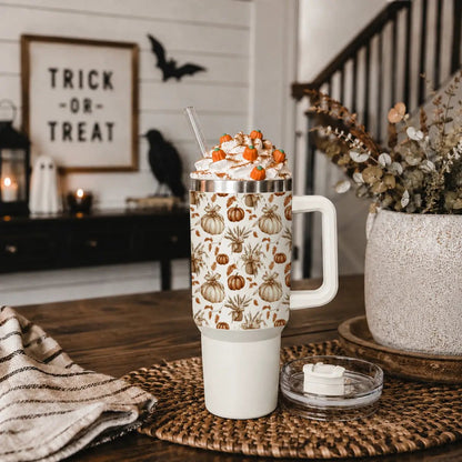 Rustic Pumpkins 40oz Tumbler for Autumn Vibes