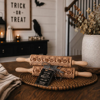Halloween Pumpkin Party Embossed Rolling Pin