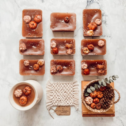 Autumn Pumpkin Pecan Waffles scented wax melts by Gia Roma, fall wax tart with pumpkins on Tampa Home & Garden Store