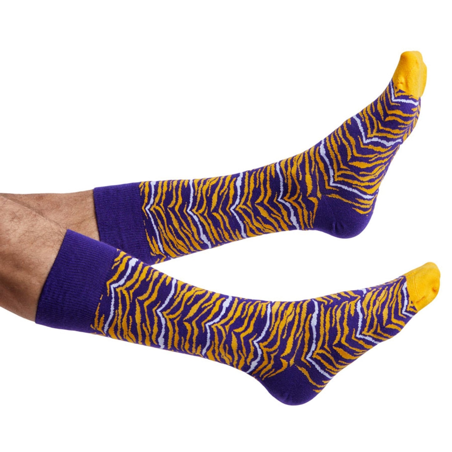 Socks DeadSoxy purple and gold team colorways 4-pack on Tampa Home & Garden Store