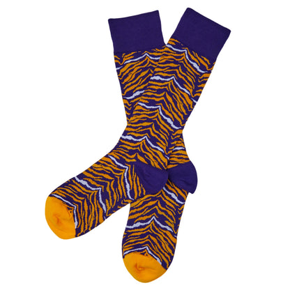 Purple and Gold Two Pack Premium Dress Socks