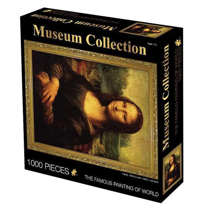 Stevvex Museum Collection 1000 piece puzzle Mona Lisa framed painting artwork on Tampa Home & Garden Store