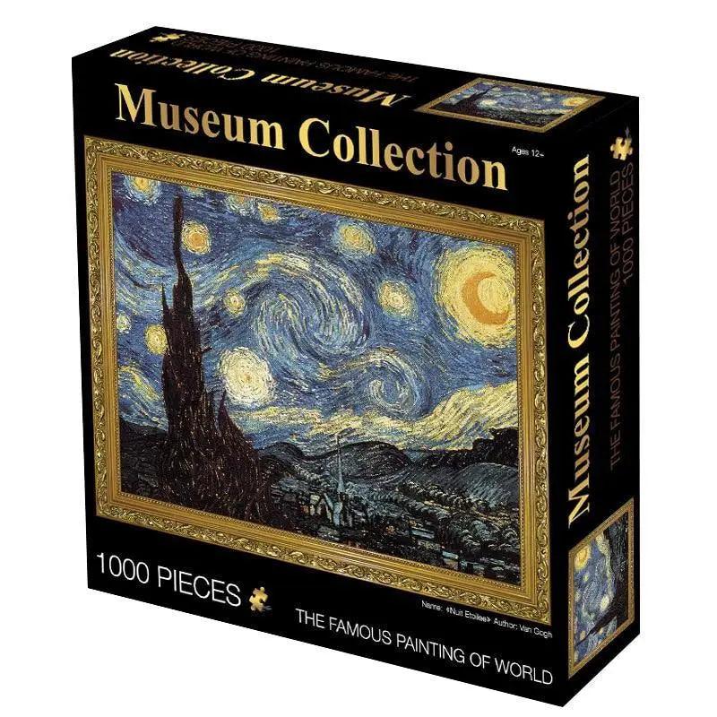 Puzzle Stevvex Museum Collection 1000-piece Starry Night landscape jigsaw on Tampa Home & Garden Store